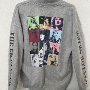 Taylor Swift Eras Tour Quarter Zip Fleece NEW Size M